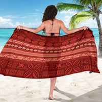 Fiji Marau na Kerisimasi Sarong Red Tapa Masi Inspired Christmas - Polynesian Pride