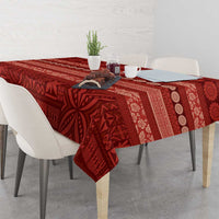 Fiji Marau na Kerisimasi Tablecloth Red Tapa Masi Inspired Christmas - Polynesian Pride