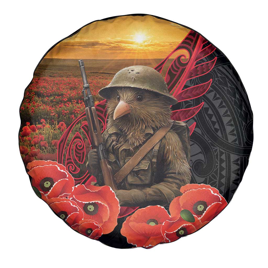 Maori Kiwi Soldier Fern Tattoo ANZAC Day Spare Tire Cover Lest We Forget