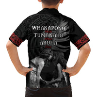 New Zealand Mother's Day Family Matching Long Sleeve Bodycon Dress and Hawaiian Shirt Maori Hongi Aroha Ahau Ki A Koe Mama LT9 - Polynesian Pride