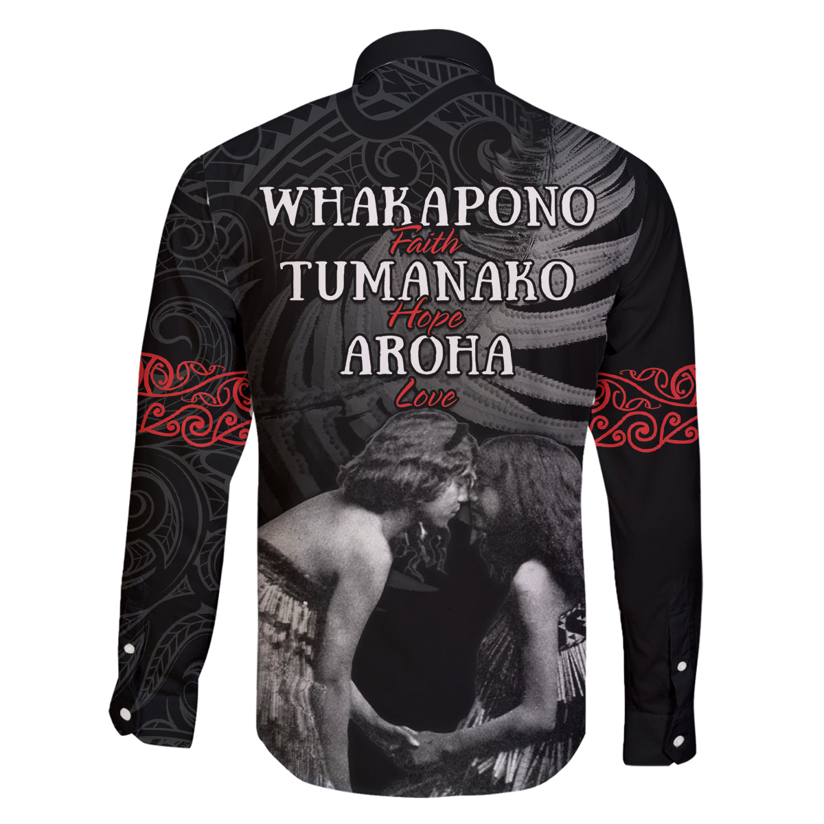 New Zealand Mother's Day Family Matching Long Sleeve Bodycon Dress and Hawaiian Shirt Maori Hongi Aroha Ahau Ki A Koe Mama LT9 - Polynesian Pride