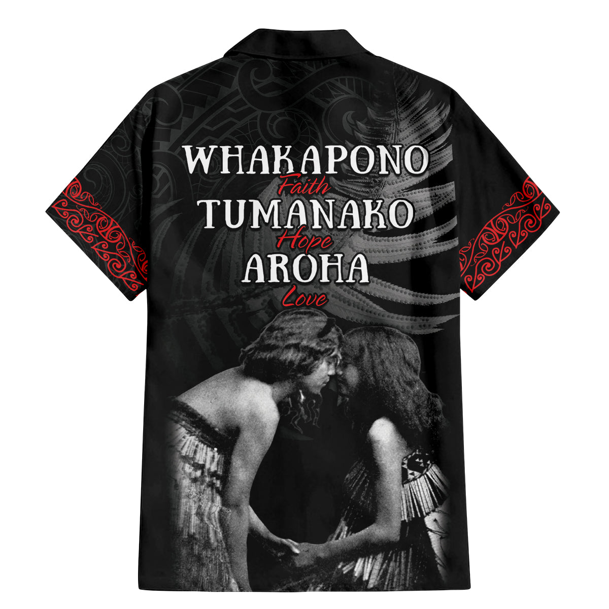 New Zealand Mother's Day Family Matching Mermaid Dress and Hawaiian Shirt Maori Hongi Aroha Ahau Ki A Koe Mama LT9 - Polynesian Pride