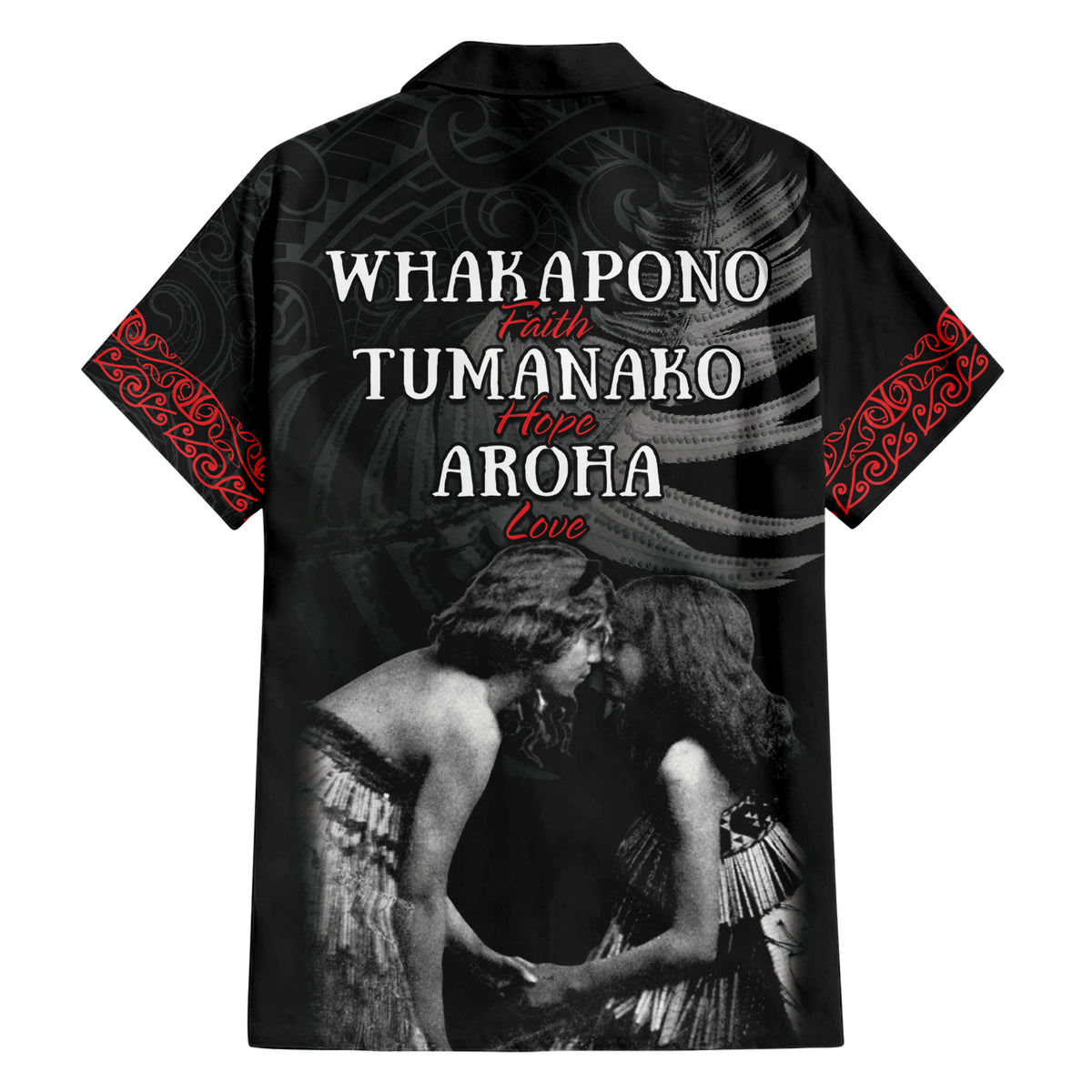 New Zealand Mother's Day Family Matching Short Sleeve Bodycon Dress and Hawaiian Shirt Maori Hongi Aroha Ahau Ki A Koe Mama LT9 - Polynesian Pride