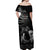 New Zealand Mother's Day Off Shoulder Maxi Dress Maori Hongi Aroha Ahau Ki A Koe Mama