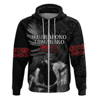 New Zealand Mother's Day Zip Hoodie Maori Hongi Aroha Ahau Ki A Koe Mama LT9 Zip Hoodie Black - Polynesian Pride