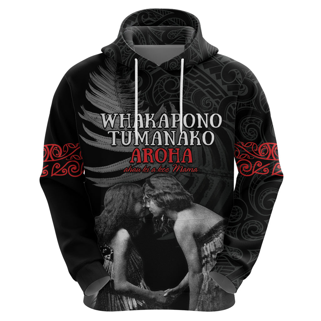 New Zealand Mother's Day Zip Hoodie Maori Hongi Aroha Ahau Ki A Koe Mama LT9 - Polynesian Pride