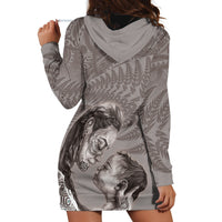 New Zealand Mother's Day Hoodie Dress - Maori Mo Toku Mama Silver Fern LT9 - Polynesian Pride