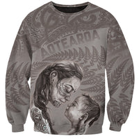 New Zealand Mother's Day Sweatshirt Maori Mo Toku Mama Silver Fern