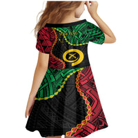 Personalised Vanuatu 44th Anniversary Family Matching Mermaid Dress and Hawaiian Shirt Tugeta Yumi Selebretem Indipendens Dei LT9 - Polynesian Pride