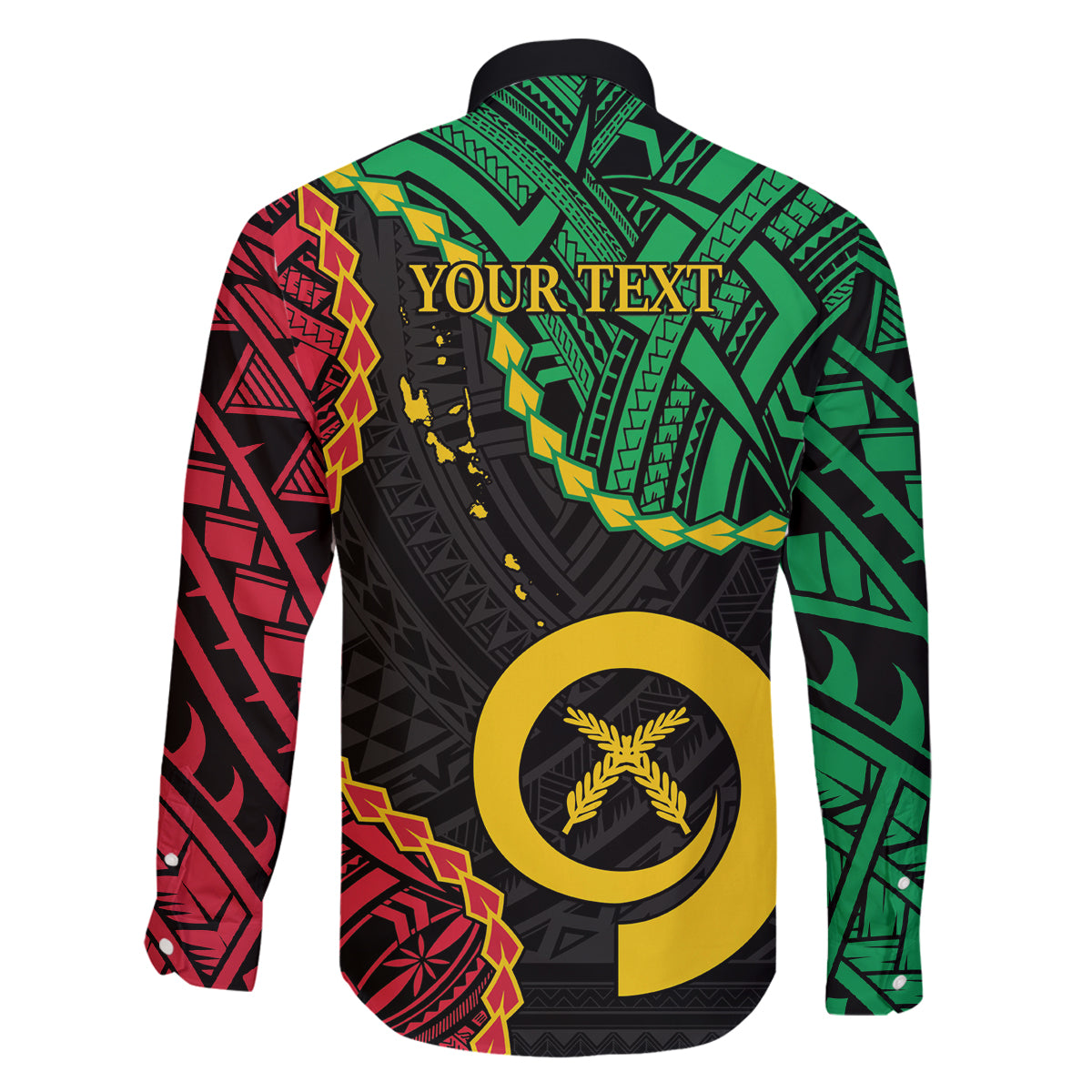 Personalised Vanuatu 44th Anniversary Family Matching Off Shoulder Short Dress and Hawaiian Shirt Tugeta Yumi Selebretem Indipendens Dei LT9 - Polynesian Pride
