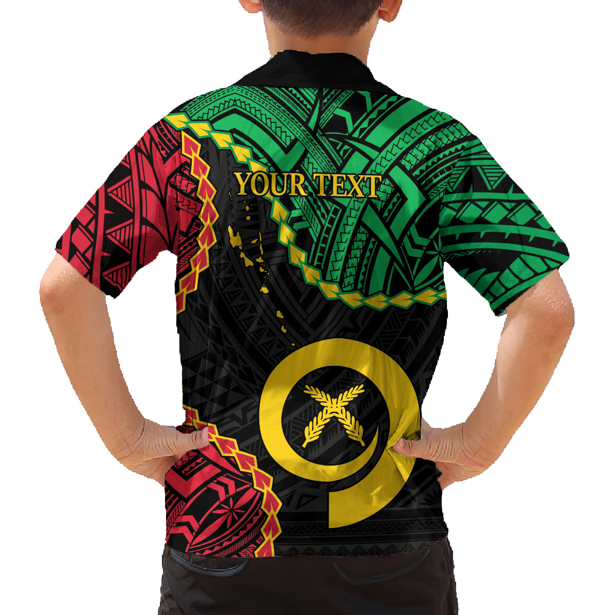 Personalised Vanuatu 44th Anniversary Family Matching Puletasi and Hawaiian Shirt Tugeta Yumi Selebretem Indipendens Dei LT9 - Polynesian Pride