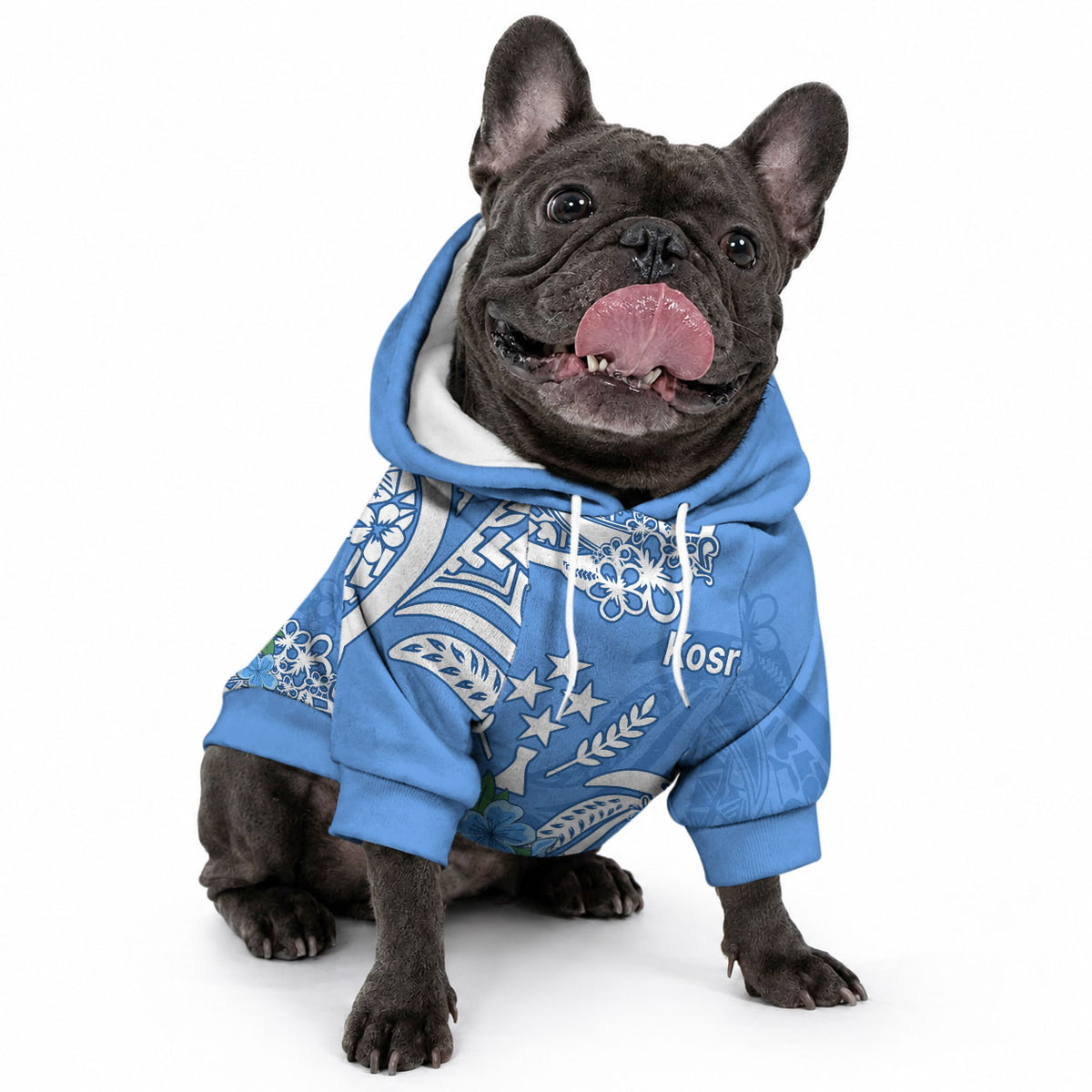 FSM Kosrae State Pet Hoodie Polynesian Floral Tribal LT9 - Polynesian Pride