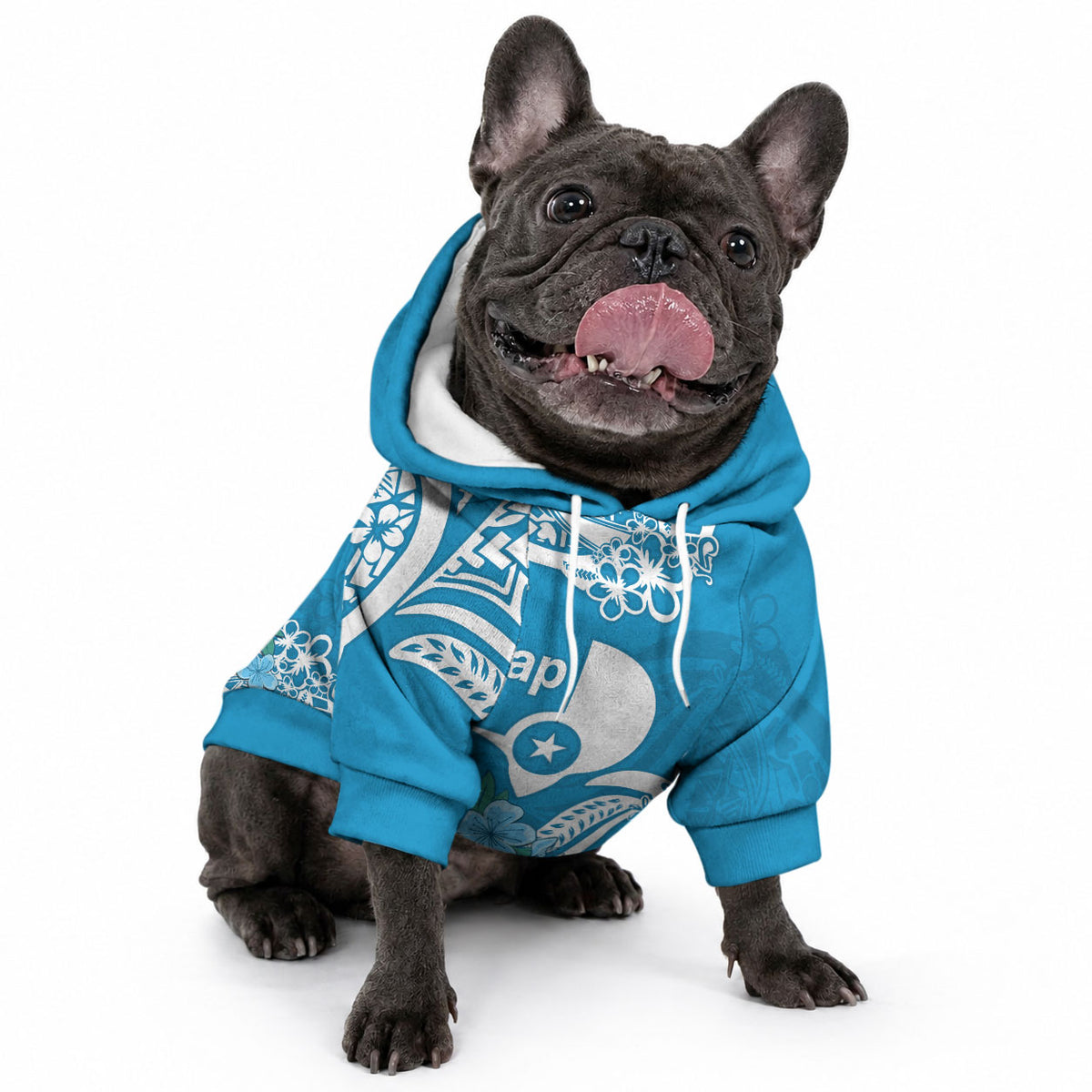FSM Yap State Pet Hoodie Polynesian Floral Tribal LT9 - Polynesian Pride