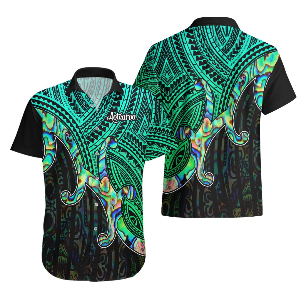 Aotearoa Papua Shell Hawaiian Shirt Maori Tribal Pattern LT9 - Polynesian Pride