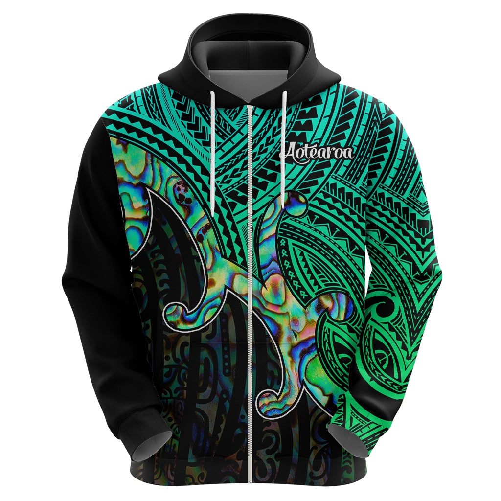 Aotearoa Papua Shell Hoodie Maori Tribal Pattern LT9 - Polynesian Pride