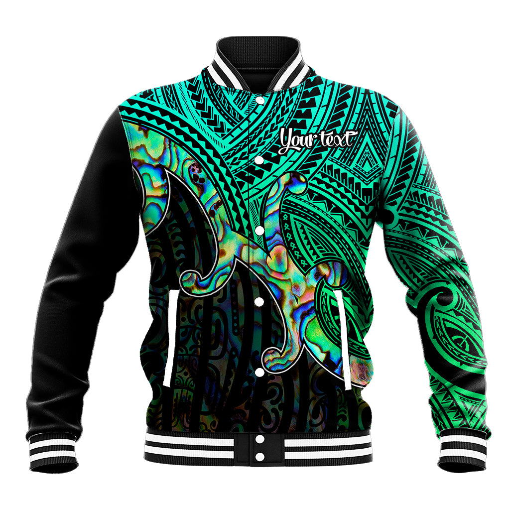 Aotearoa Maori Koru Baseball Jacket Polynesian Pacific Tribal - Blue LT9 Unisex Blue - Polynesian Pride