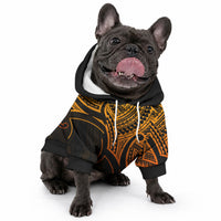 Aotearoa Maori Koru Pet Hoodie Polynesian Pacific Tribal - Gold LT9 - Polynesian Pride