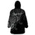 Custom Aotearoa Maori Koru Wearable Blanket Hoodie Polynesian Pacific Tribal - Black LT9 - Polynesian Pride