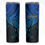 Personalised Aotearoa Papua Shell Skinny Tumbler Blue Polynesian Pacific Tribal