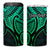 Personalised Aotearoa Papua Shell 4 in 1 Can Cooler Tumbler Green Polynesian Pacific Tribal