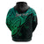 Custom Aotearoa Maori Koru Hoodie Polynesian Pacific Tribal Green LT9 - Polynesian Pride