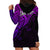 Custom Aotearoa Maori Koru Hoodie Dress Polynesian Pacific Tribal - Purple LT9 - Polynesian Pride