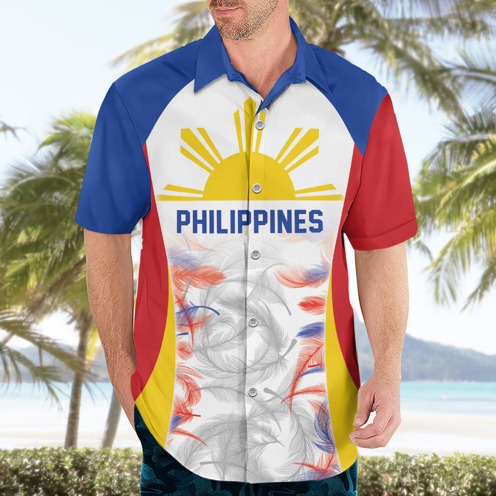 Philippines Flag Day Hawaiian Shirt Filipino Feather Pattern