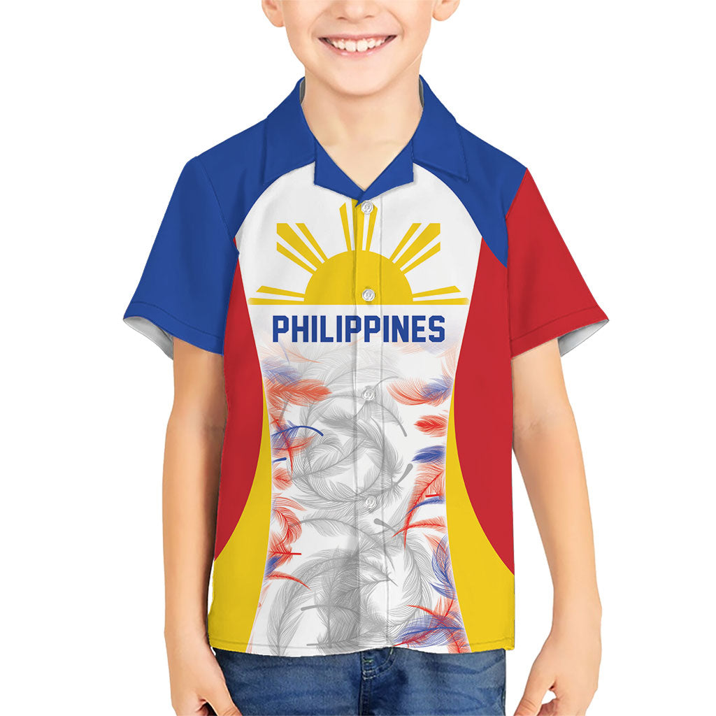 Philippines Flag Day Hawaiian Shirt Filipino Feather Pattern
