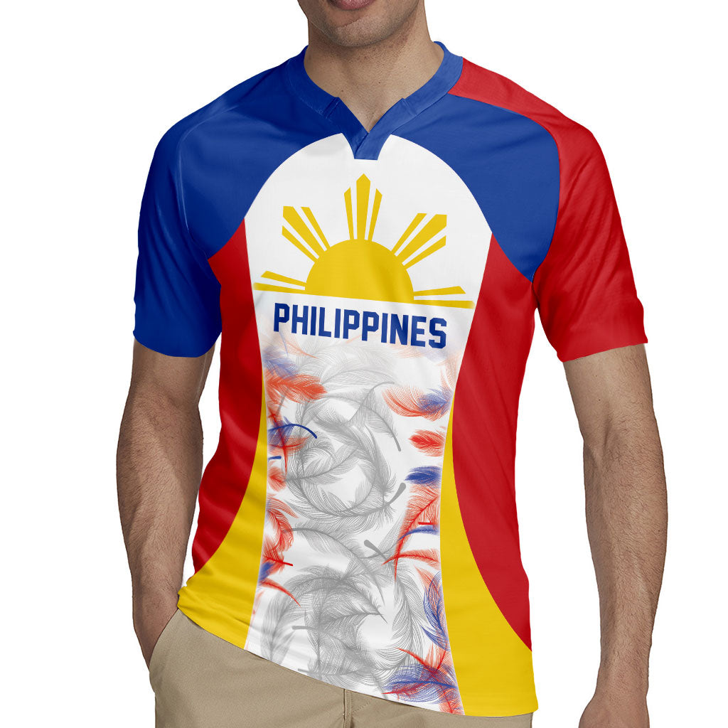 Philippines Flag Day Rugby Jersey Filipino Feather Pattern