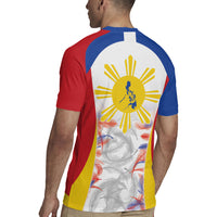 Philippines Flag Day Rugby Jersey Filipino Feather Pattern