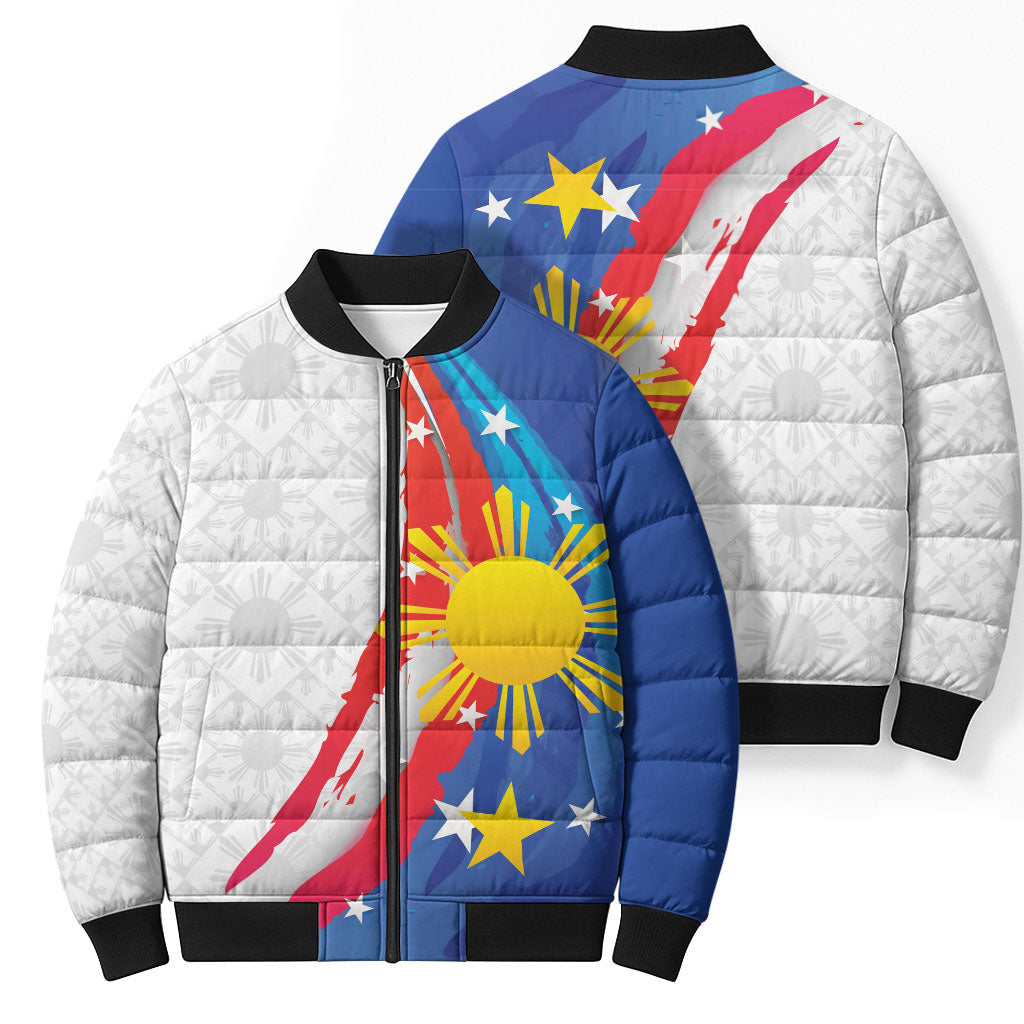 Philippines Flag Day Bomber Puffer Jacket Filipino Pride Shines Bright On Flag Day