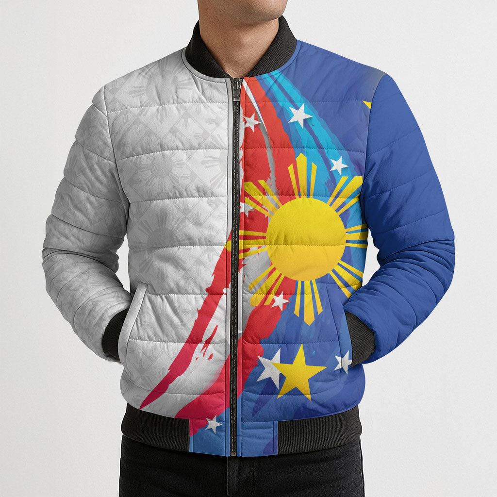 Philippines Flag Day Bomber Puffer Jacket Filipino Pride Shines Bright On Flag Day