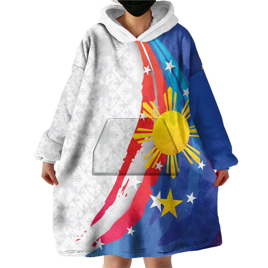 Philippines Flag Day Wearable Blanket Hoodie Filipino Pride Shines Bright On Flag Day