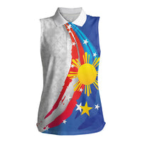 Philippines Flag Day Women Sleeveless Polo Shirt Filipino Pride Shines Bright On Flag Day LT9 Female White - Polynesian Pride