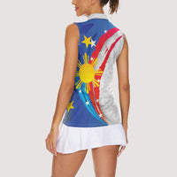Philippines Flag Day Women Sleeveless Polo Shirt Filipino Pride Shines Bright On Flag Day LT9 - Polynesian Pride