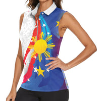 Philippines Flag Day Women Sleeveless Polo Shirt Filipino Pride Shines Bright On Flag Day LT9 - Polynesian Pride