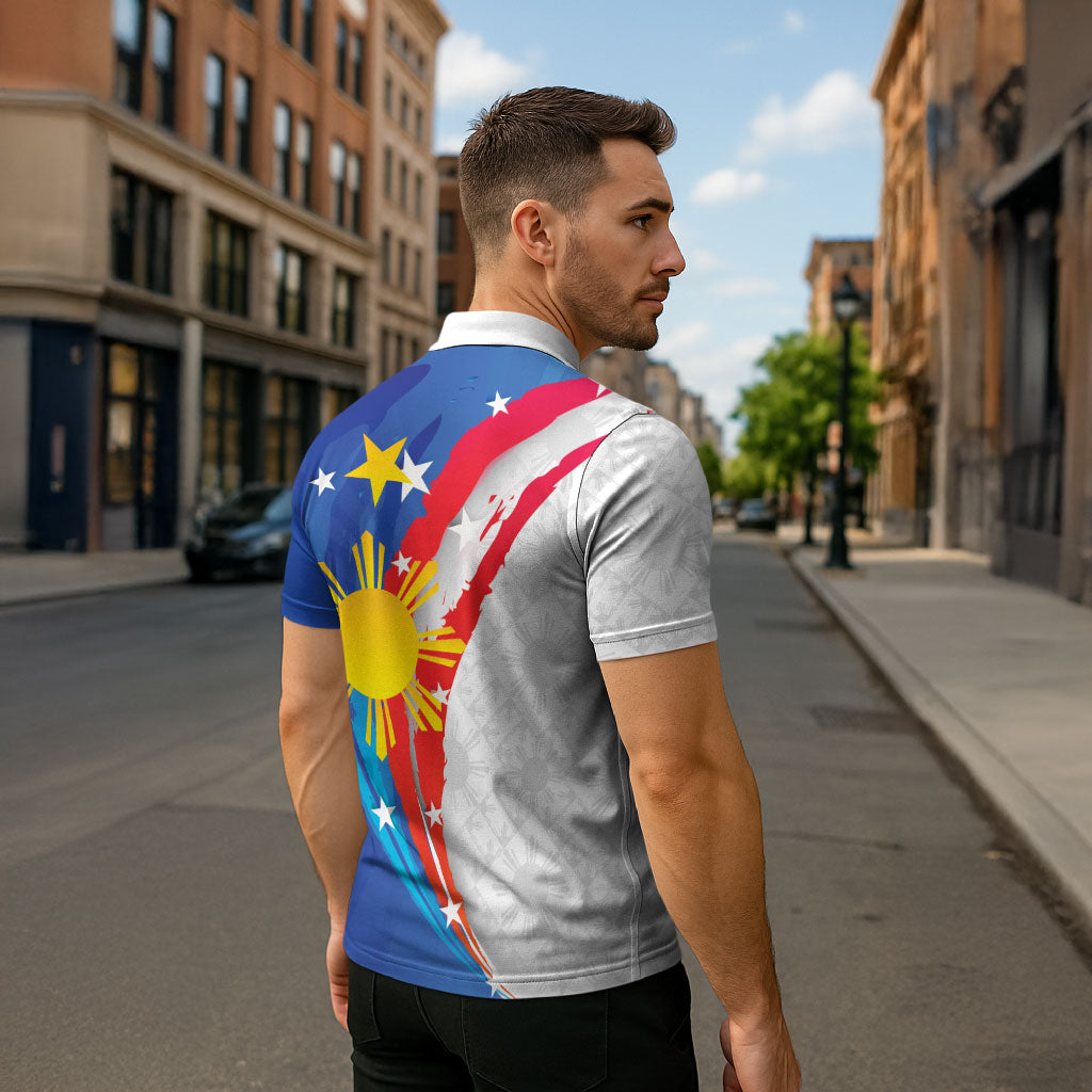 Philippines Flag Day Zipper Polo Shirt Filipino Pride Shines Bright On Flag Day