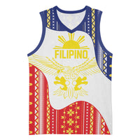 Philippines Flag Day Basketball Jersey Filipino Traditional Igorot Tribal Pattern