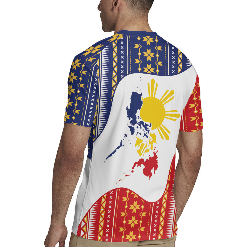 Philippines Flag Day Rugby Jersey Filipino Traditional Igorot Tribal Pattern