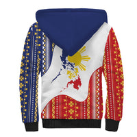Philippines Flag Day Sherpa Hoodie Filipino Traditional Igorot Tribal Pattern