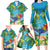 5 Oclock Somewhere Family Matching Long Sleeve Bodycon Dress and Hawaiian Shirt Hawaii Parrots Cocktail Summer Beach Vibe - Polynesian Pride