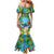 5 Oclock Somewhere Family Matching Mermaid Dress and Hawaiian Shirt Hawaii Parrots Cocktail Summer Beach Vibe - Polynesian Pride