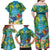 5 Oclock Somewhere Family Matching Off Shoulder Maxi Dress and Hawaiian Shirt Hawaii Parrots Cocktail Summer Beach Vibe - Polynesian Pride