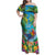 5 Oclock Somewhere Family Matching Off Shoulder Maxi Dress and Hawaiian Shirt Hawaii Parrots Cocktail Summer Beach Vibe - Polynesian Pride