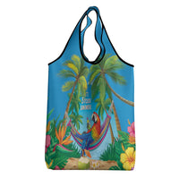 5 Oclock Somewhere Grocery Bag Hawaii Parrots Cocktail Summer Beach Vibe - Polynesian Pride