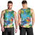 5 Oclock Somewhere Men Tank Top Hawaii Parrots Cocktail Summer Beach Vibe - Polynesian Pride