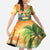 5 Oclock Somewhere Personalized Family Matching Long Sleeve Bodycon Dress and Hawaiian Shirt Hawaii Parrots Plumeria Summer Vibe - Polynesian Pride
