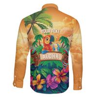 5 Oclock Somewhere Personalized Family Matching Mermaid Dress and Hawaiian Shirt Hawaii Parrots Plumeria Summer Vibe LT9 - Polynesian Pride