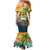 5 Oclock Somewhere Personalized Family Matching Mermaid Dress and Hawaiian Shirt Hawaii Parrots Plumeria Summer Vibe - Polynesian Pride
