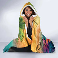 5 Oclock Somewhere Personalized Hooded Blanket Hawaii Parrots Plumeria Summer Vibe - Polynesian Pride